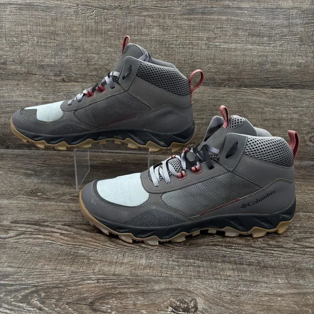 Columbia Flow Centre Hiking Boots Men's 11 Gray Lace Up Ankle Techlite Outdoor